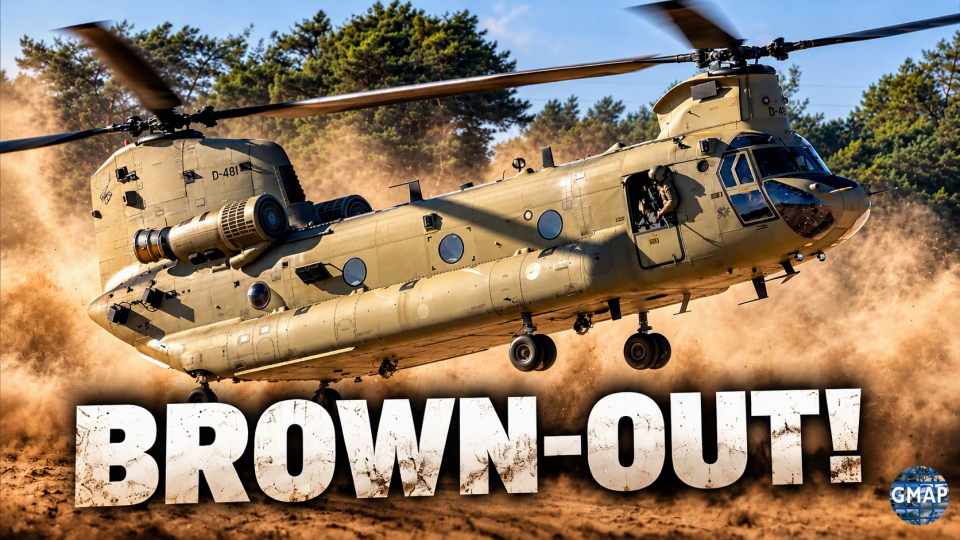 CH-47 Chinook brown-out